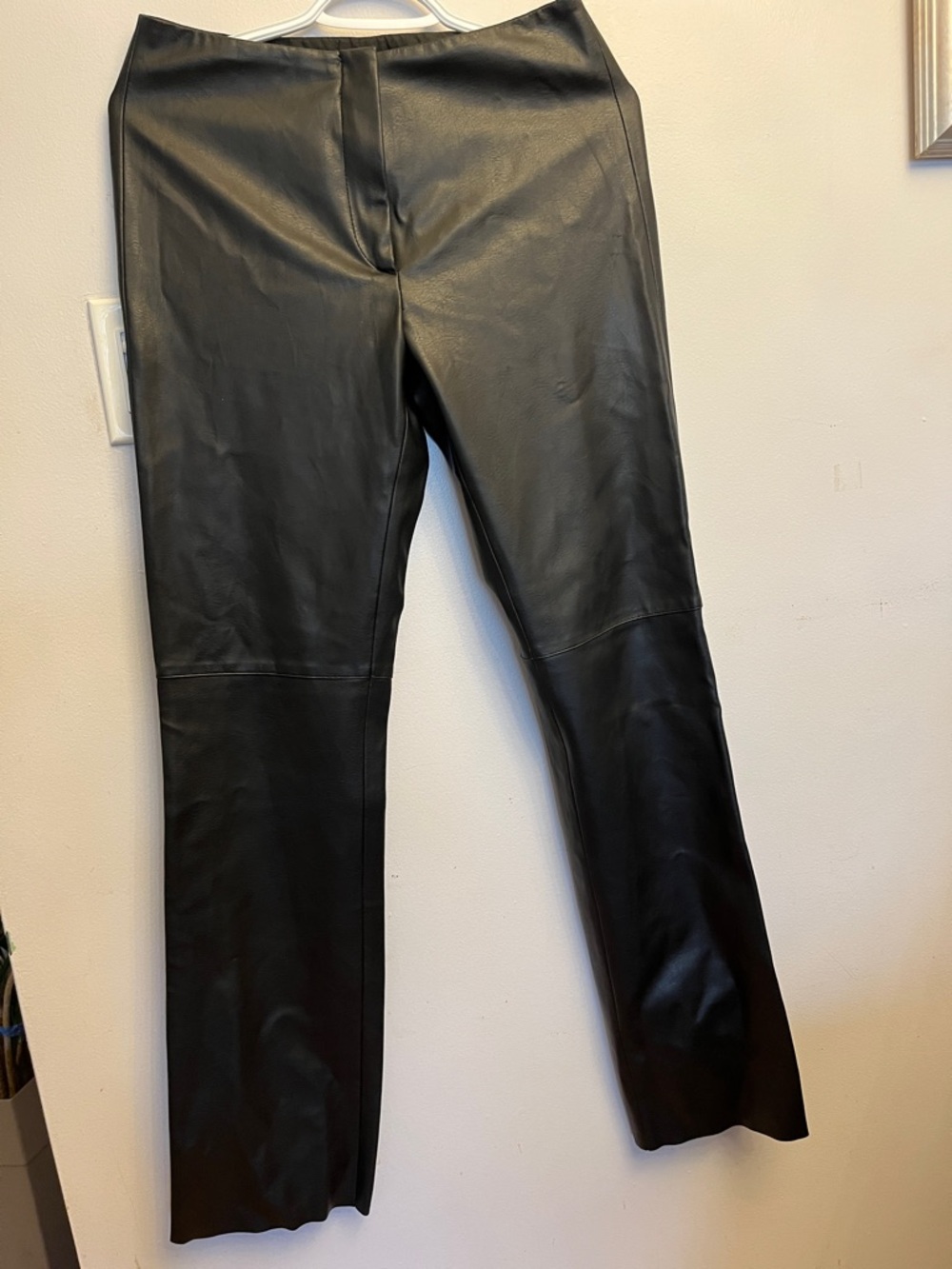 Teenflo Black Faux Leather Trousers